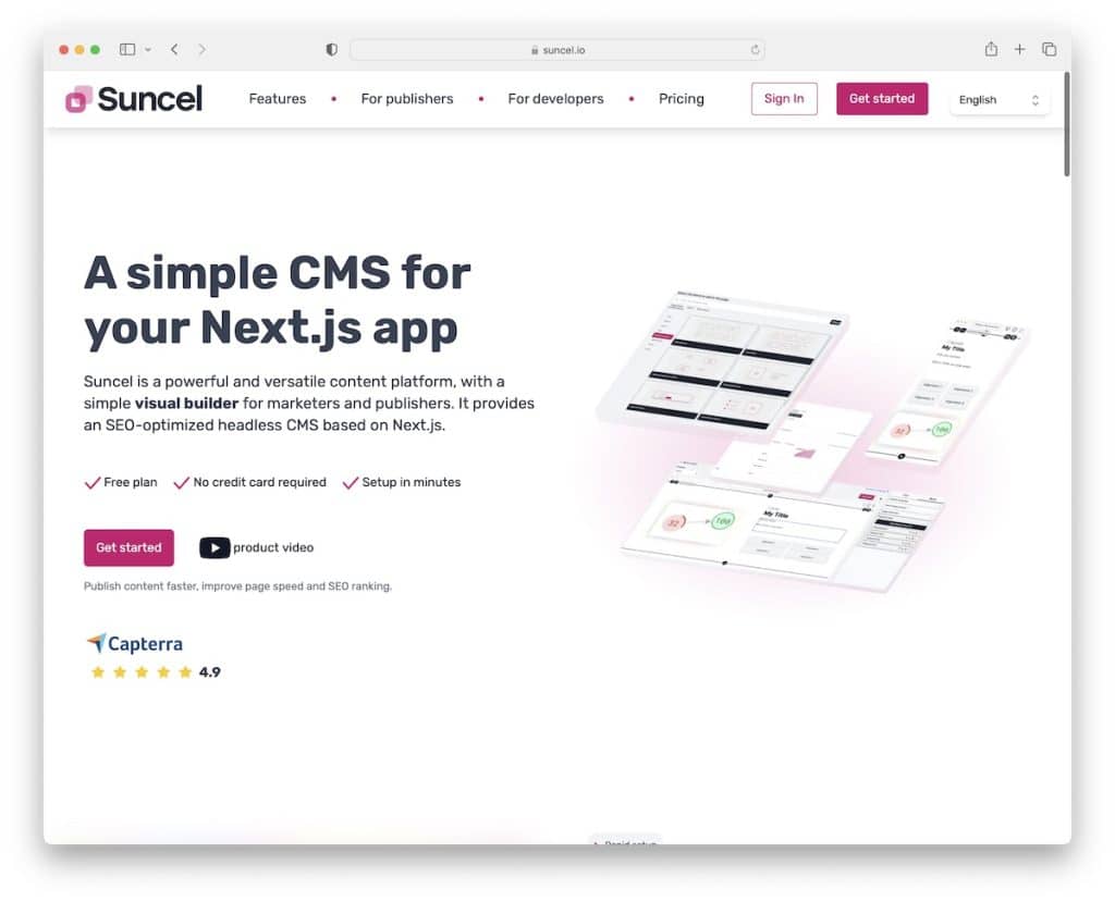 suncel cms dla nextjs