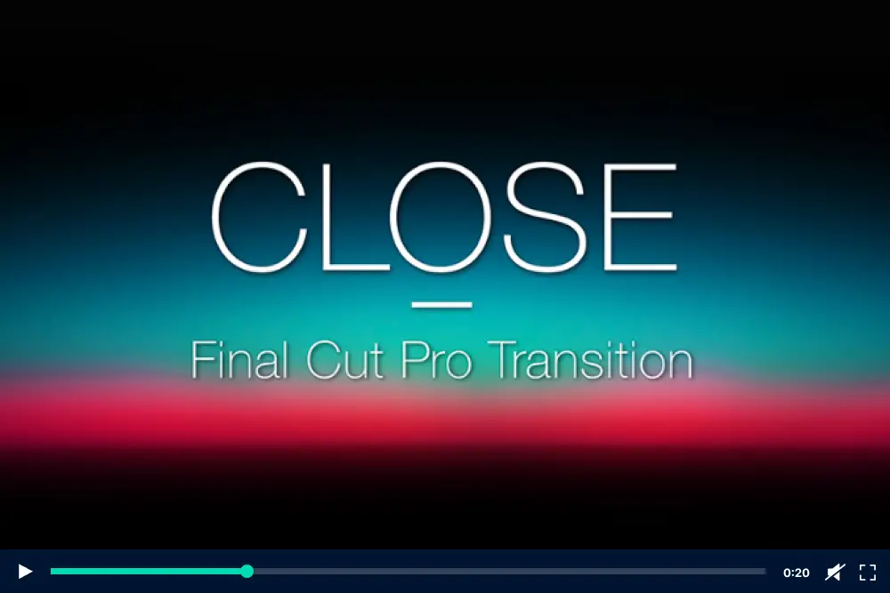 Transisi Final Cut Pro - Penutupan Horisontal & Vertikal -