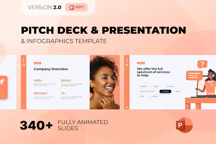 Pitch - Templat Animasi Halus Pitch Deck (PPT) -