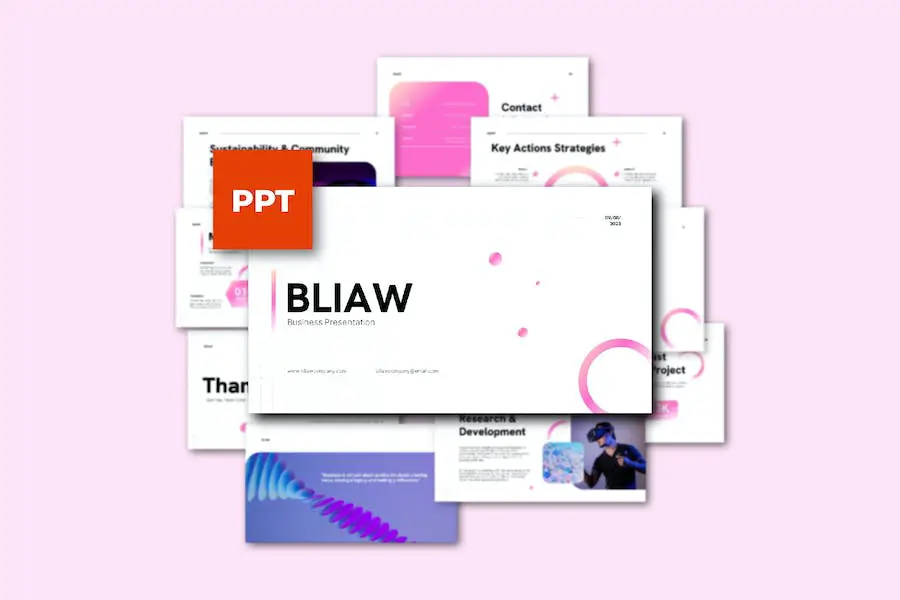 Laporan Tahunan Bisnis Bliaw - PowerPoint 002 -