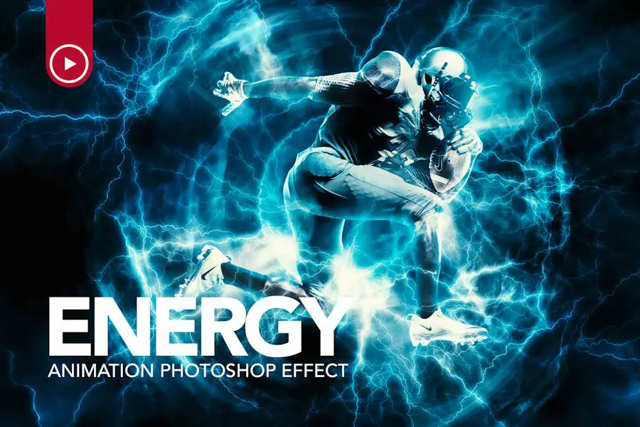 Akcja Animacja Energii w Photoshopie -