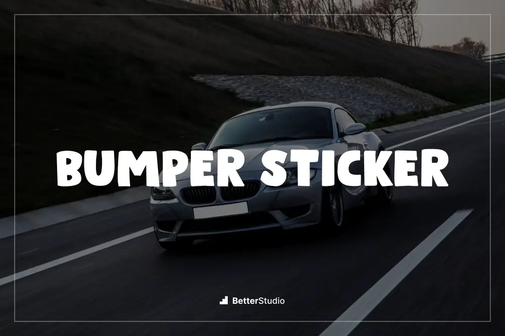 Stiker Bemper -