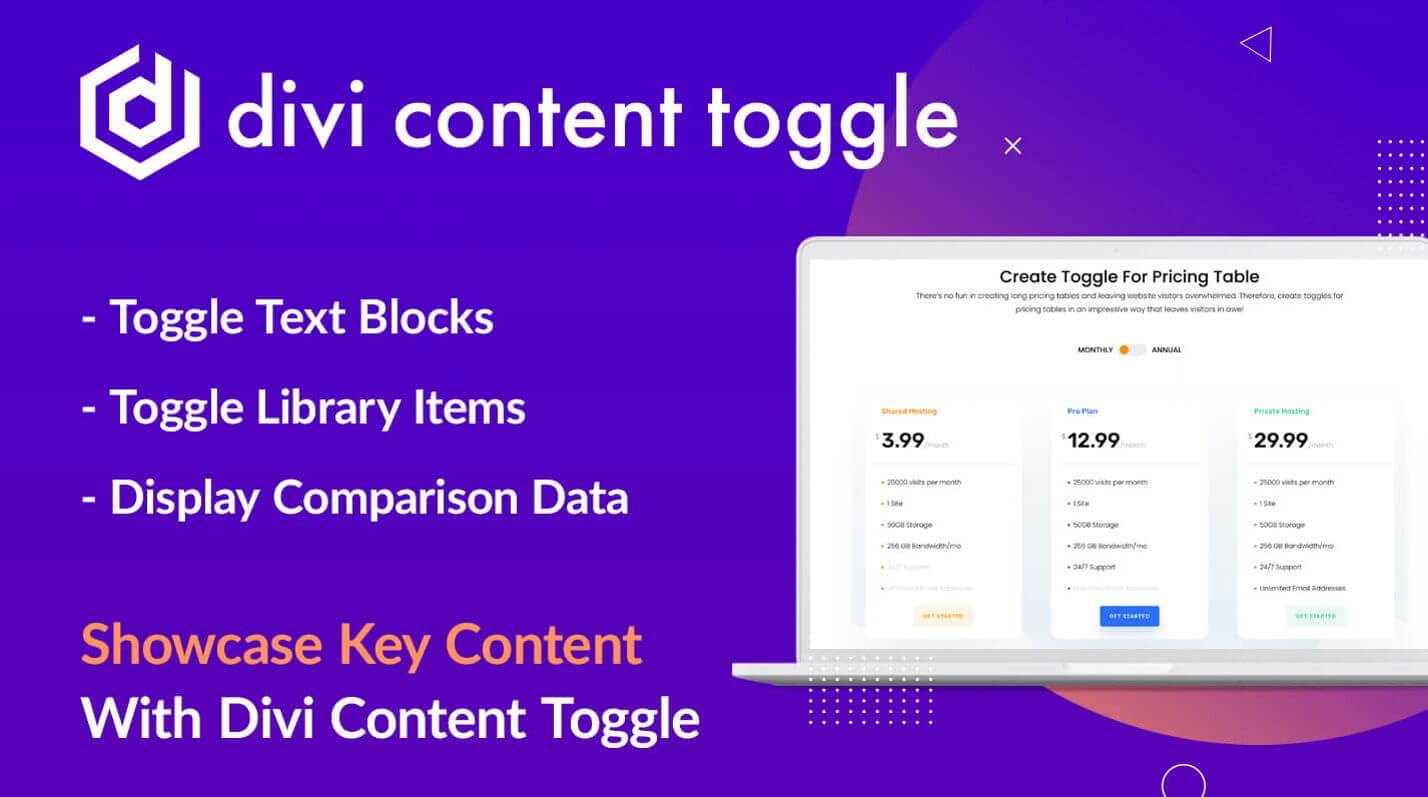 Basculement de contenu Divi