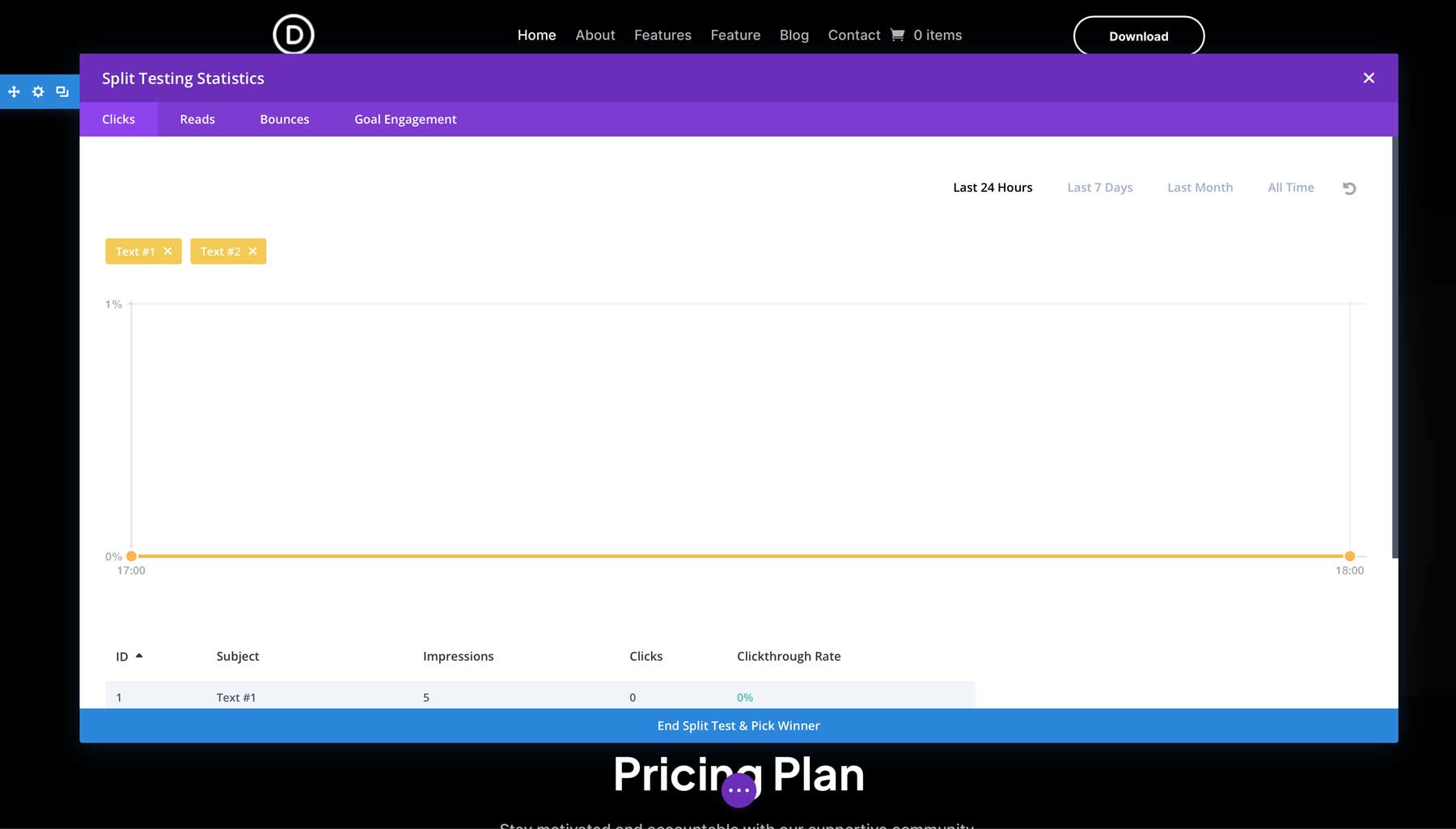 page de destination Divi à conversion élevée