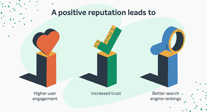 Trei beneficii ale unei infografice cu reputație online pozitivă