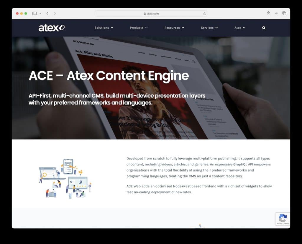 用于新闻发布的 ace cms