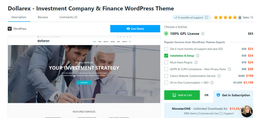 tema-dolarex-investasi-dan-keuangan-wordpress