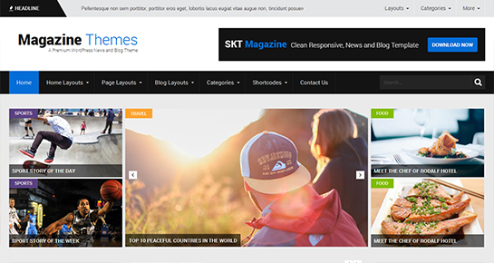 magazine WordPress theme