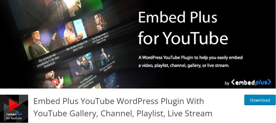 埋め込みプラス YouTube WordPress プラグイン