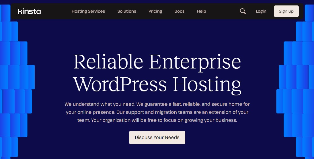 Kinsta Enterprise WordPress-Hosting