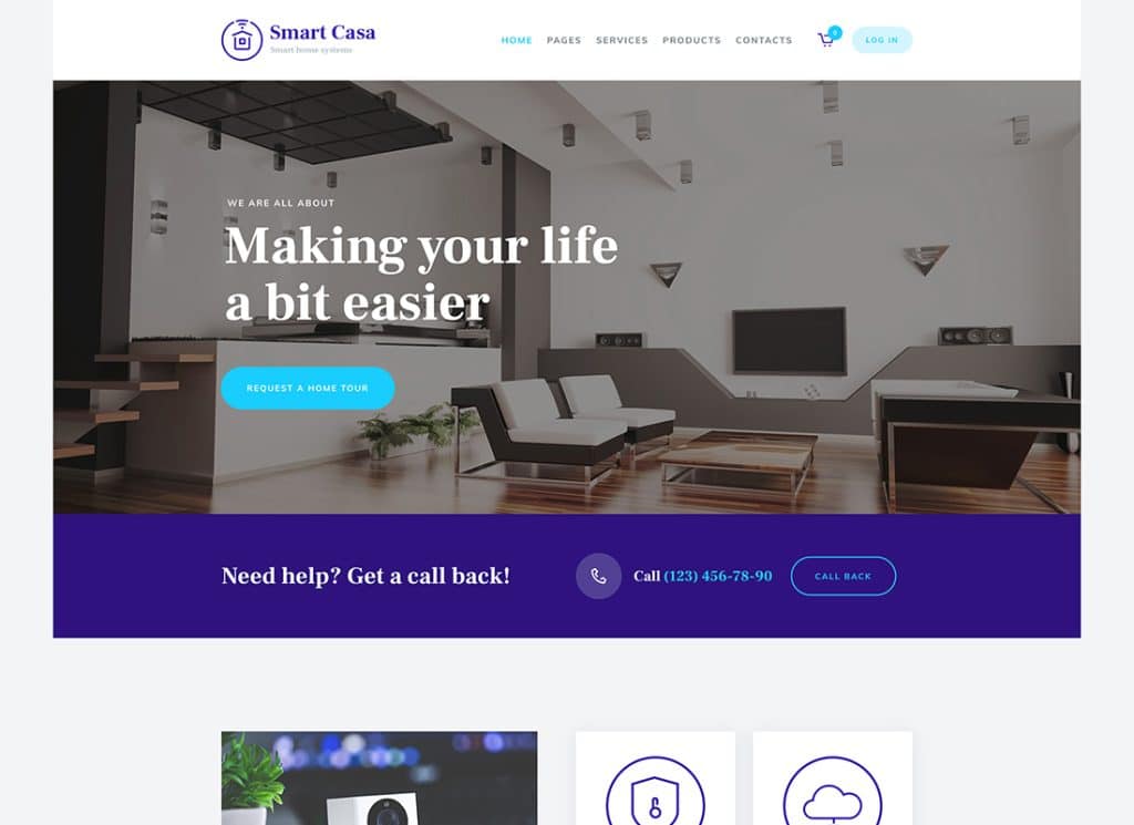 Smart Casa - ธีม WordPress ระบบอัตโนมัติและเทคโนโลยีในบ้าน