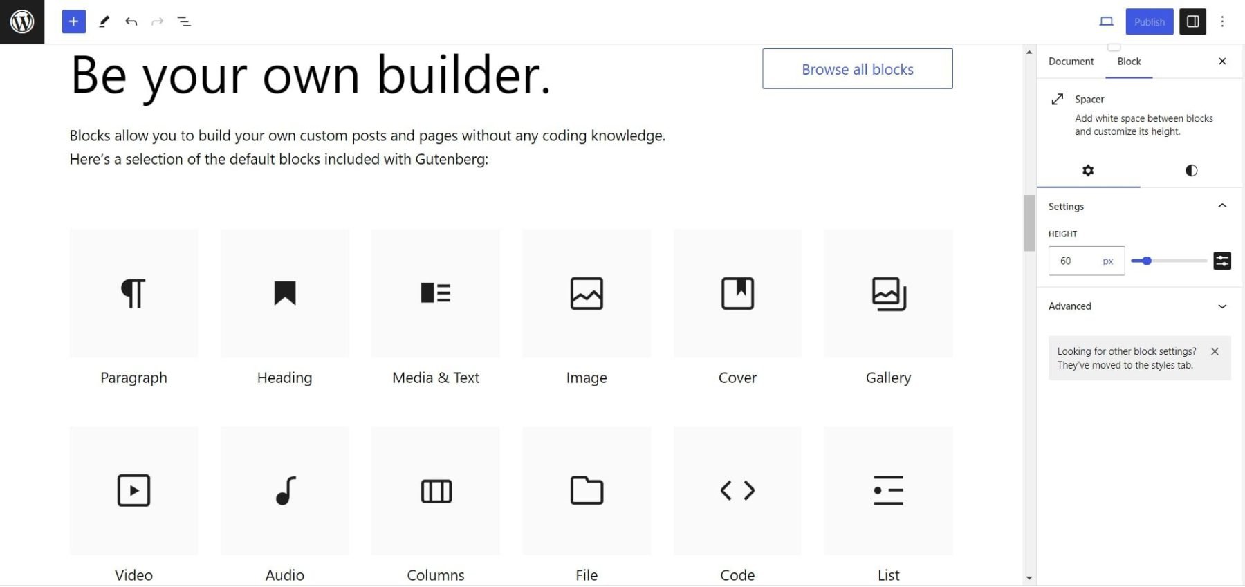 WordPress.org 块编辑器