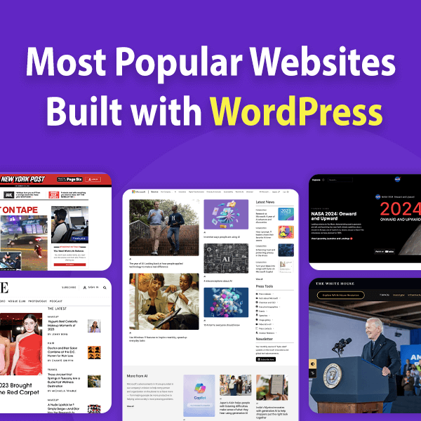 Popular Websites Built with WordPress