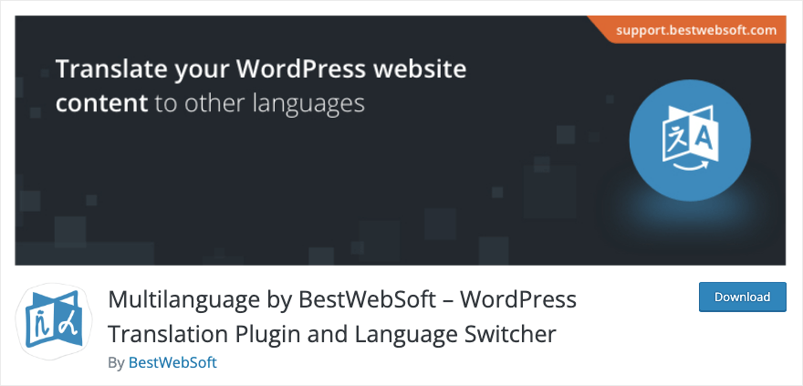 Мультиязычность от BestWebSoft