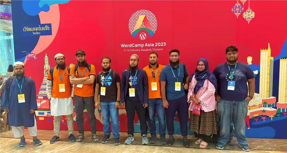 Equipo wedevs en wordcamp asia 2023