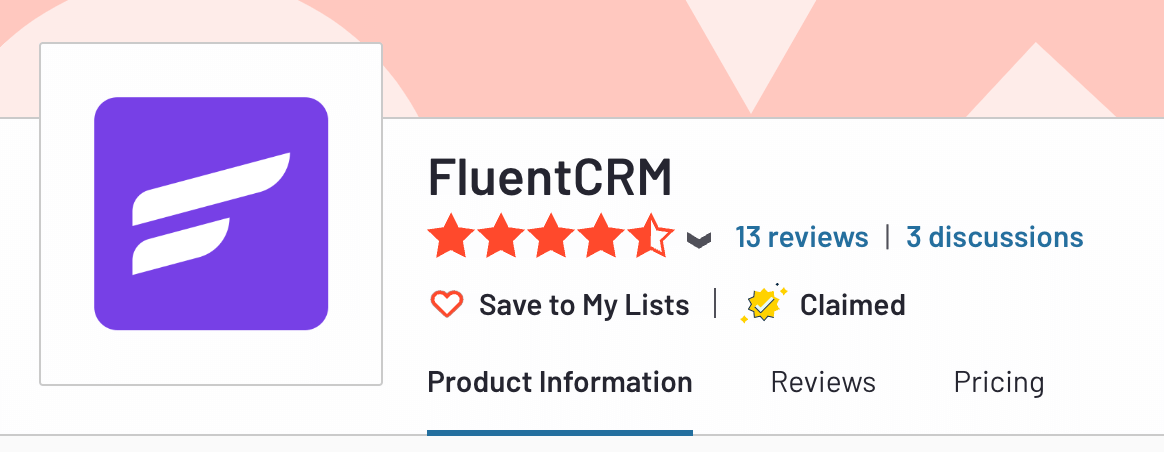 Ulasan FluentCRM G2