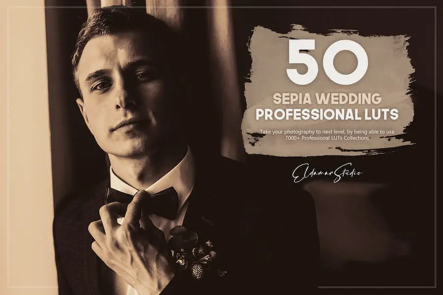 50 Paket LUT Pernikahan Sepia -