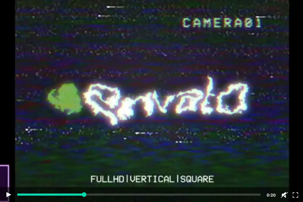 Logo Glitch VHS