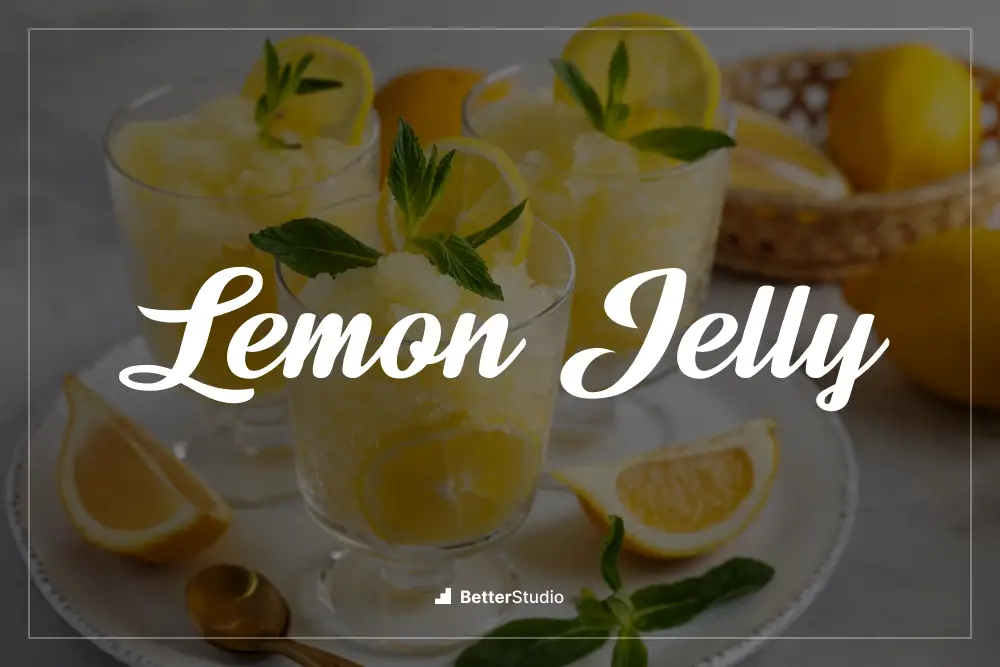 gelatina de limon -