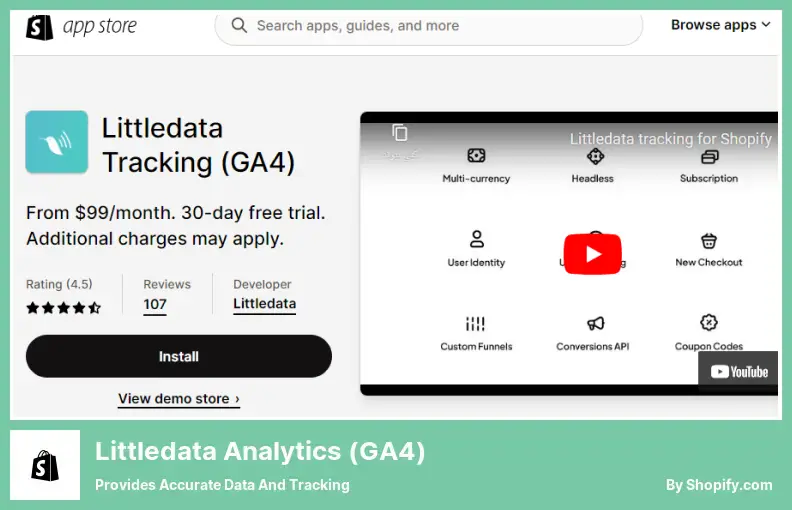 Littledata Analytics (GA4): proporciona datos y seguimiento precisos