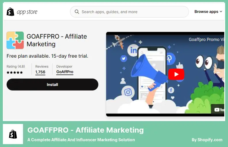 GOAFFPRO – Affiliate-Marketing – eine komplette Affiliate- und Influencer-Marketing-Lösung