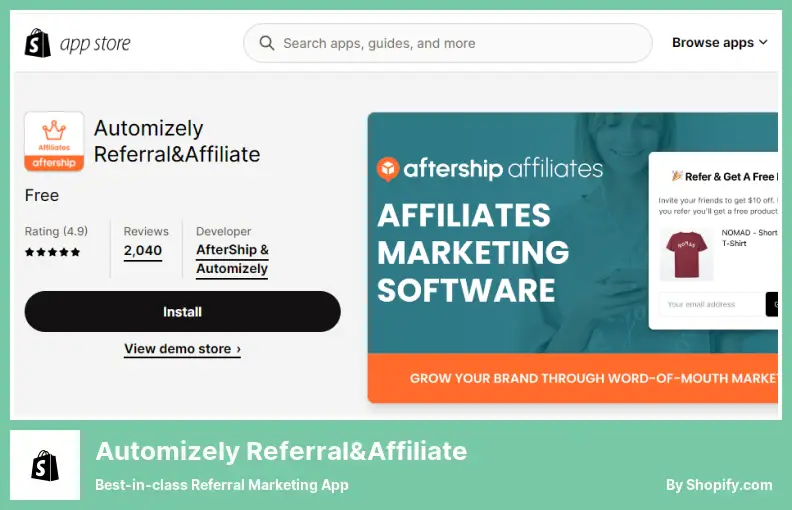 Automizely Referral&Affiliate - O melhor aplicativo de marketing de referência da categoria