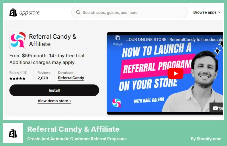 Referral Candy & Affiliate - Créez et automatisez des programmes de référence client