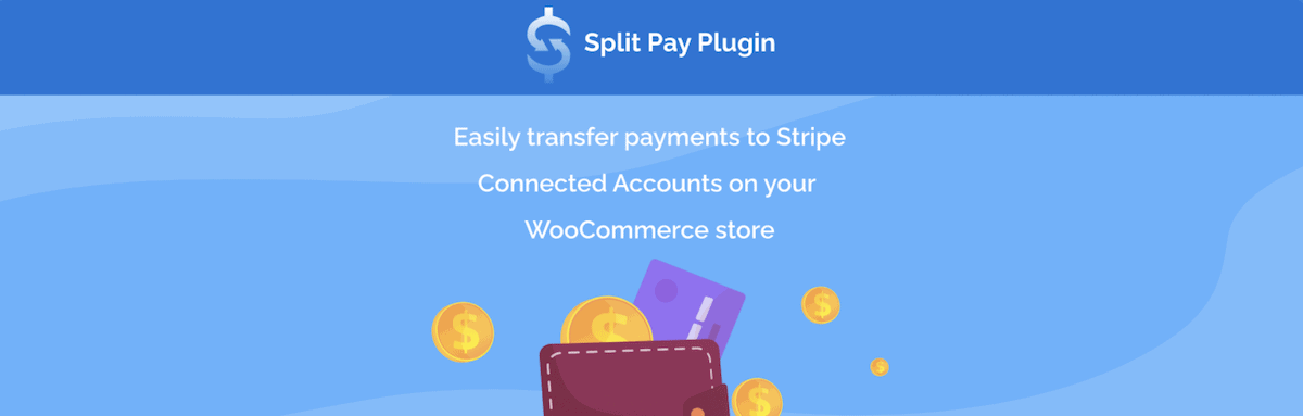 O cabeçalho do plugin Split Pay do WordPress.org.