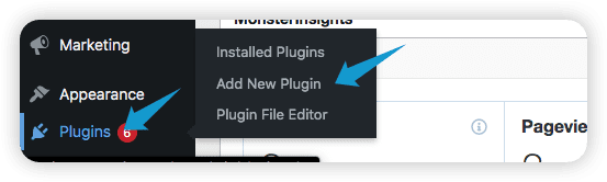 Aggiungi nuova pagina plugin