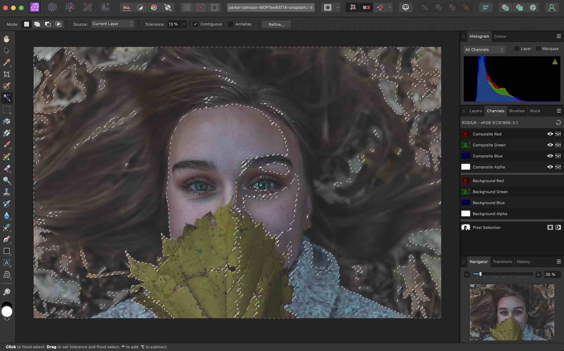 Affinity Photo RAW formatında görüntü düzenleme