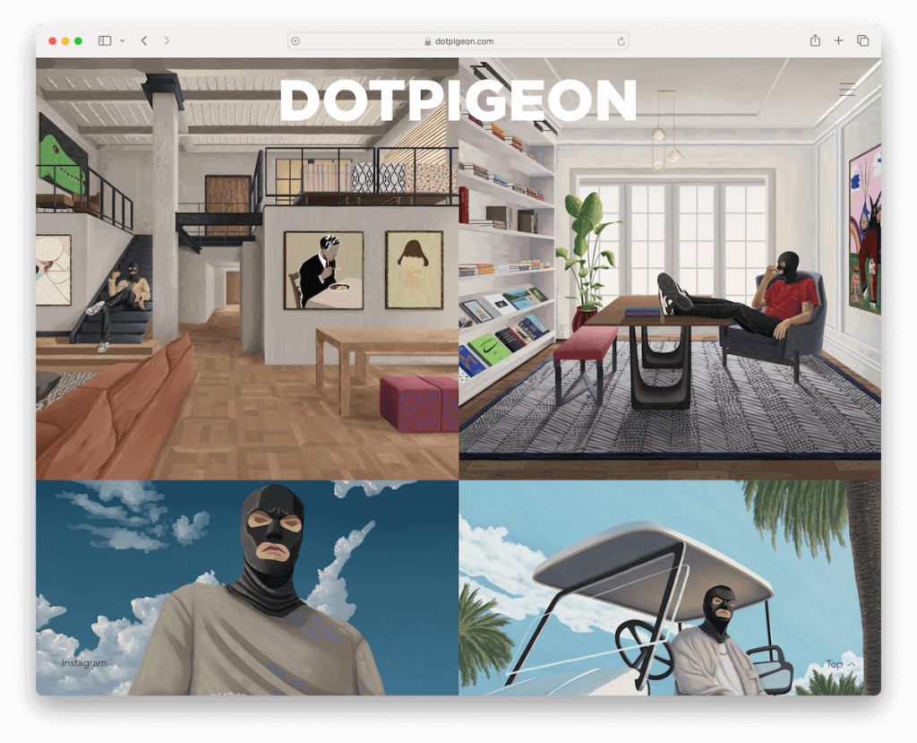 dotpigeon wix portföy örneği