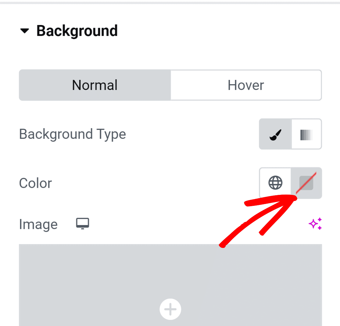 Background color selection