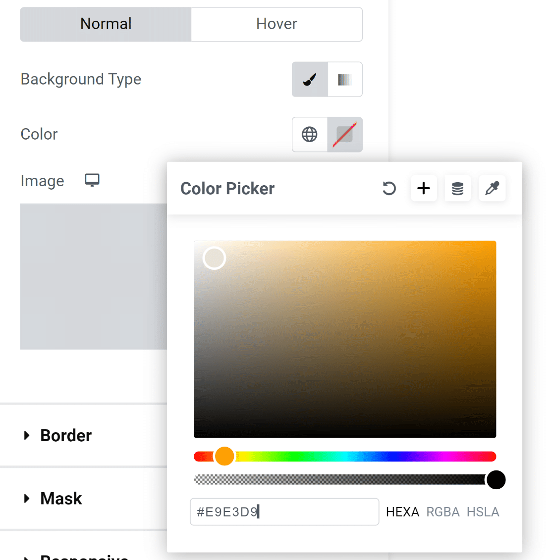 Background color picker