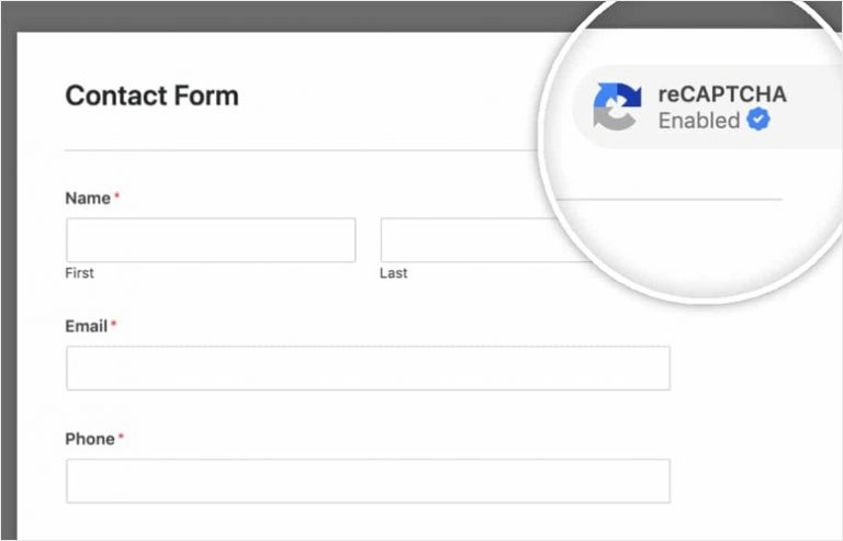 Captcha dans WPForms