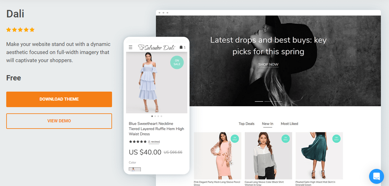 Deli - temas WordPress de dropshipping