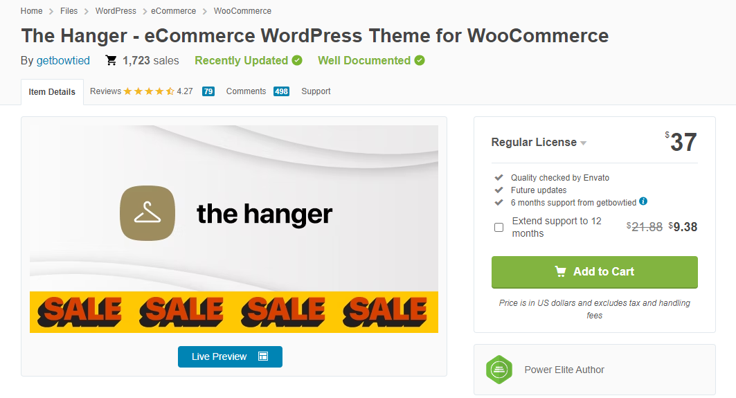 The Hanger - سمات WordPress دروبشيبينغ