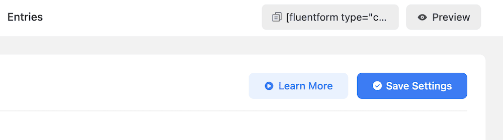 特定表单的 Fluent Forms 短代码。