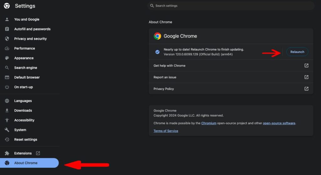 comment mettre à jour le navigateur Google Chrome