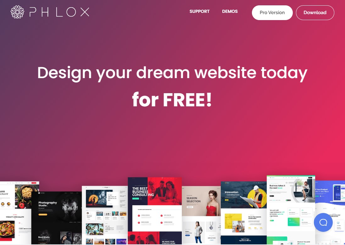 Phlox - 免費 Elementor WordPress 主題