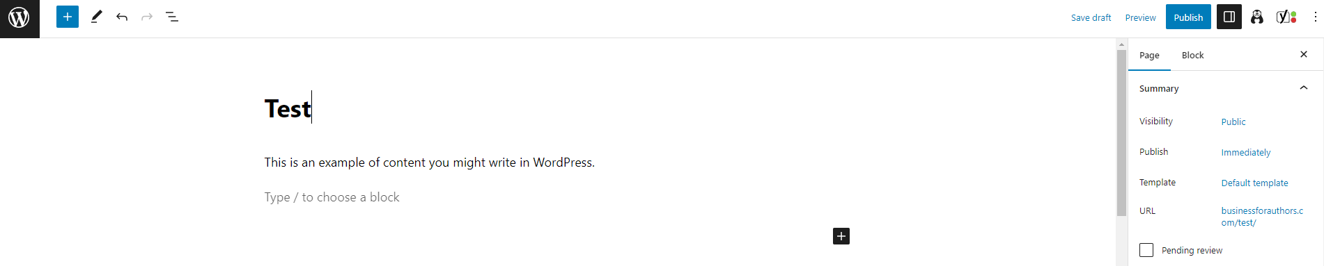 WordPress 古腾堡编辑器。