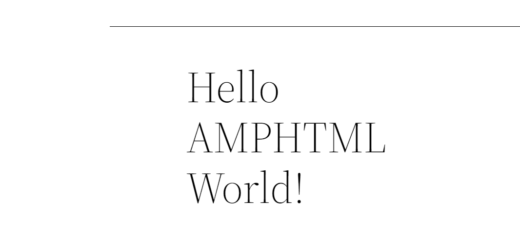 Anteprima della pagina creata - WordPress AMP