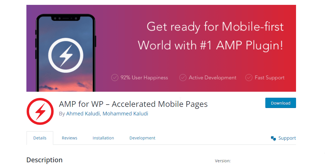 AMP สำหรับ WP - ปลั๊กอิน Accelerated Mobile Pages