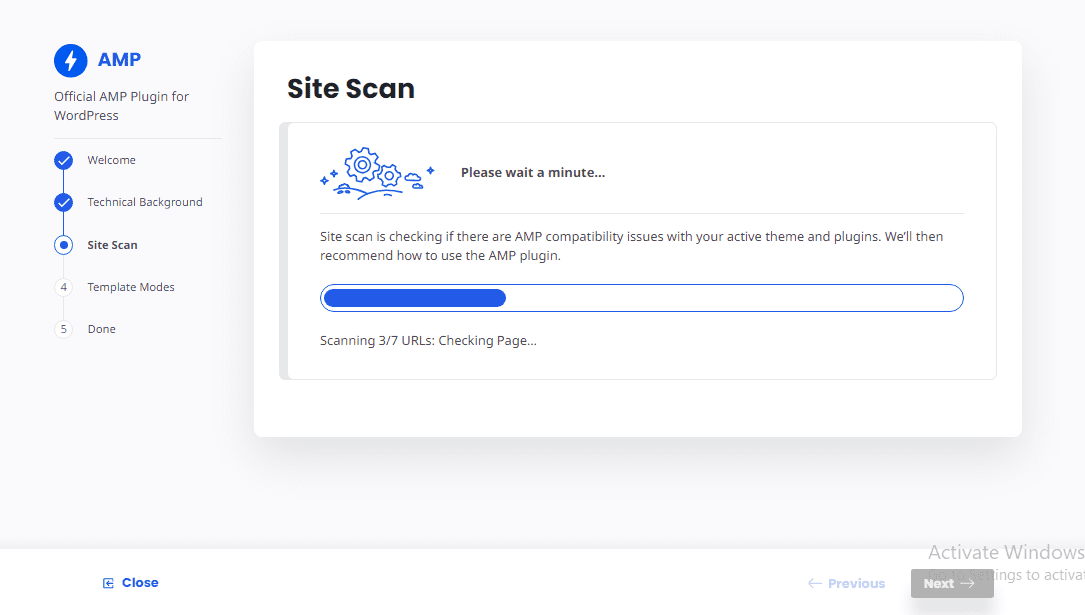 Scanarea site-ului cu pluginuri