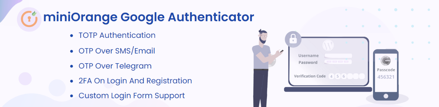 Главное изображение плагина miniOrange Google Authenticator