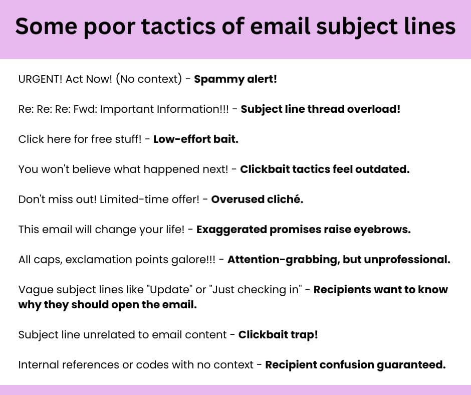 como evitar erros nas linhas de assunto do e-mail_exemplos de linhas de assunto de e-mail ruins_domínio do marketing por e-mail