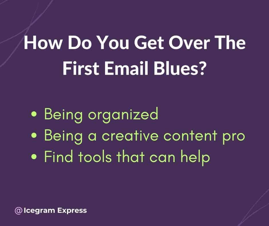 cara mengatasi email pertama blues_icegram express strategi khusus_konten email