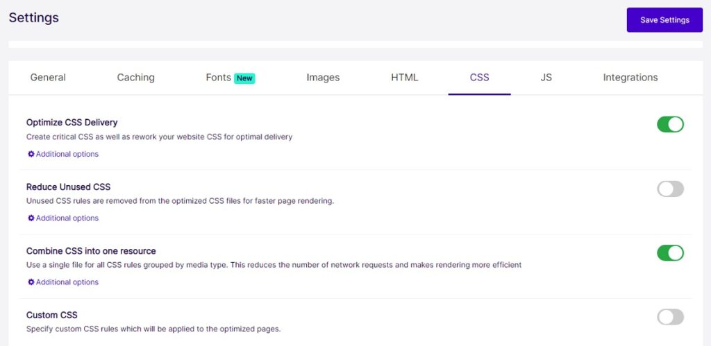 การเพิ่มประสิทธิภาพ NitroPack CSS