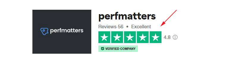 Trustpilot 上的 Perfmatters 用户评论