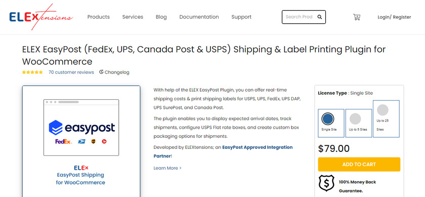 easypost-woocommerce-fedex-плагин