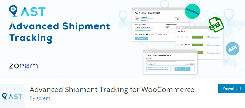 고급 배송 추적-wooCommerce-플러그인